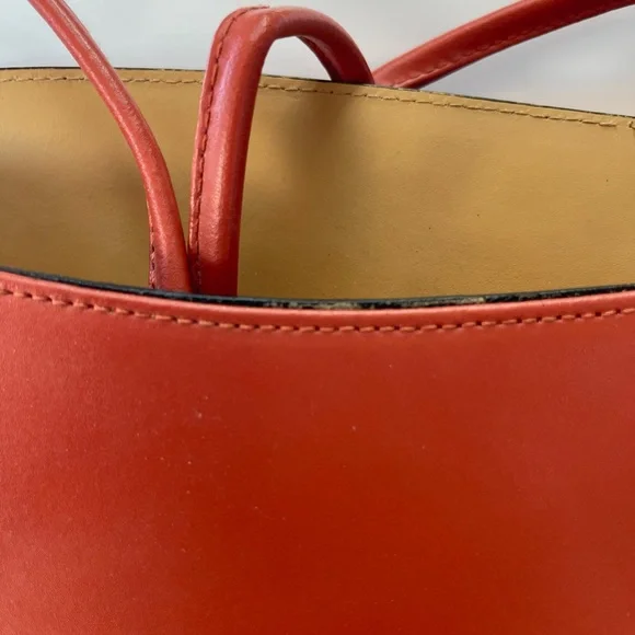 Cleo & Patel Orange Leather Bag - Picture 6 of 6